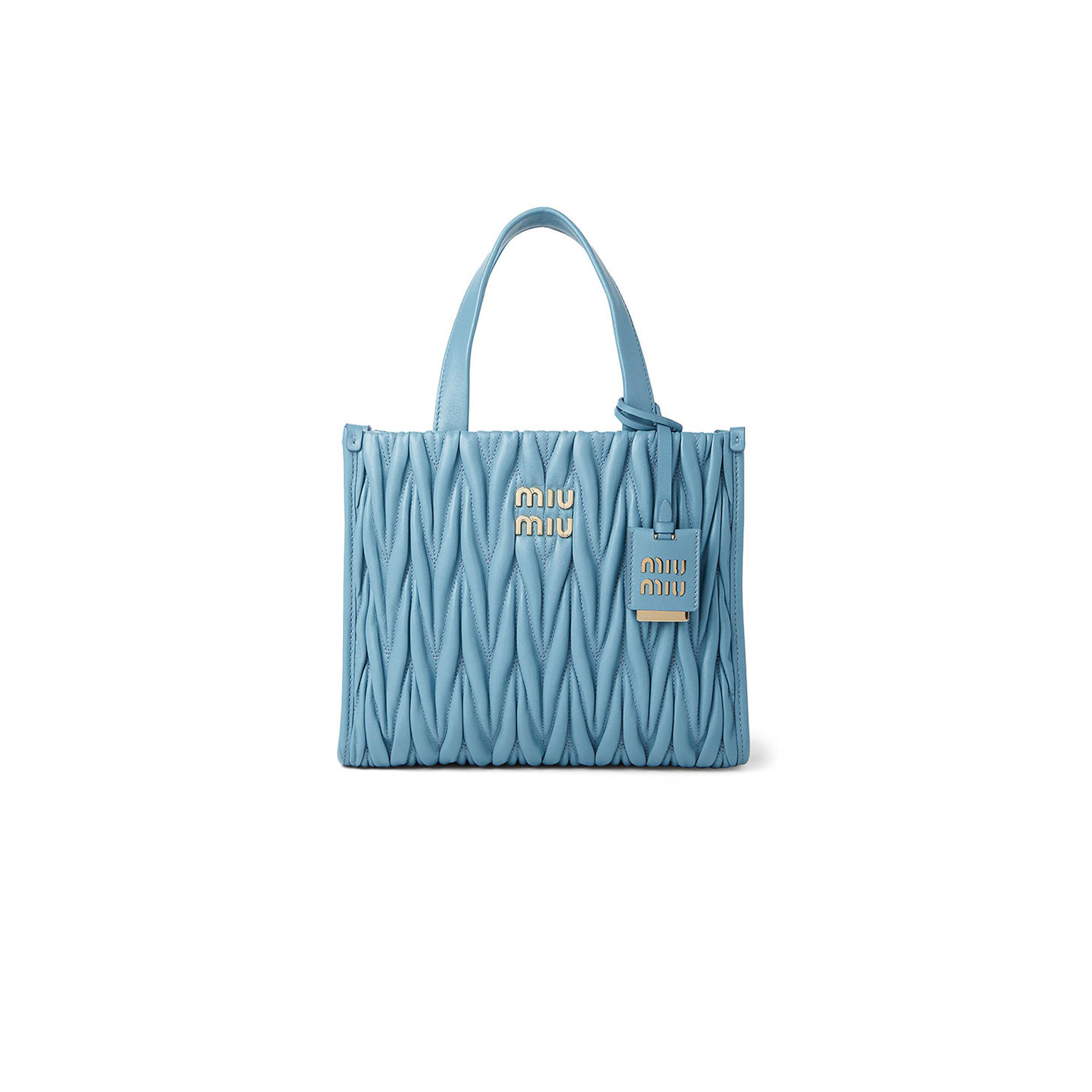 MIU MIU MATELASSÉ HANDBAG 5BG263 (24*20.5*8cm)